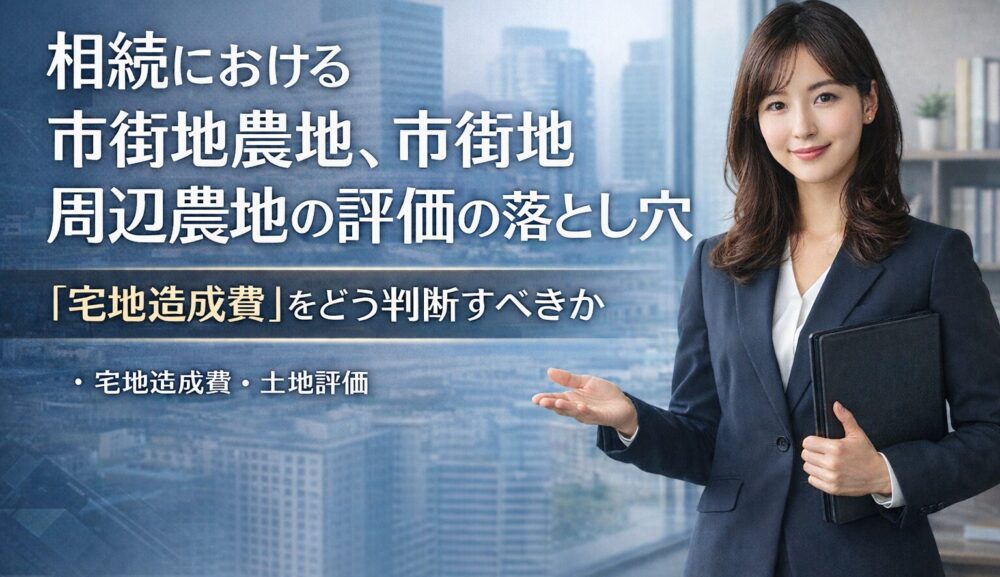 相続における市街地農地、市街地周辺農地の評価の落とし穴― 「宅地造成費」をどう判断すべきか ―