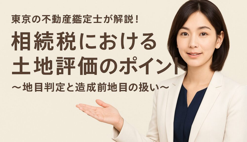 東京の不動産鑑定士が解説！相続税における土地評価のポイント ～地目判定と造成前地目の扱い～