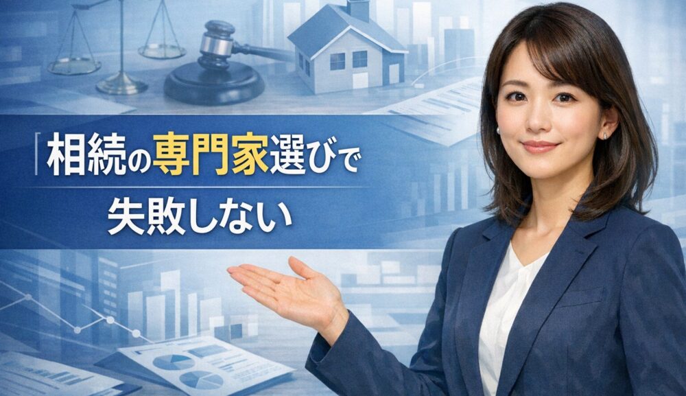 相続の専門家選びで失敗しない｜税理士・弁護士・不動産鑑定士の使い分け