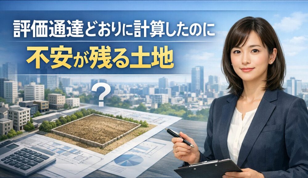 評価通達どおりに計算したのに不安が残る土地──その違和感はどこから来るのか